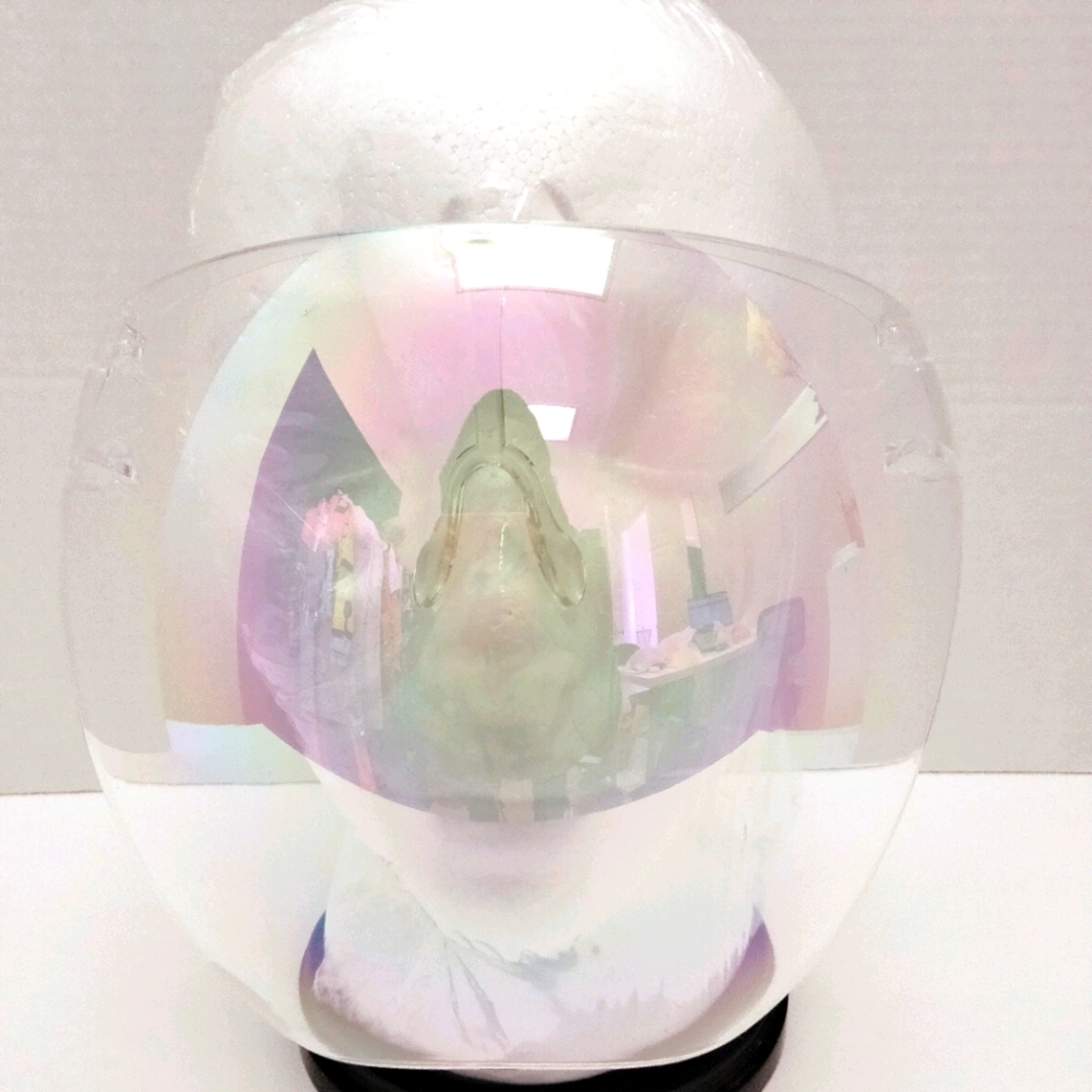 Iridescent Clear Full Face Visor Goggle Sunglasses